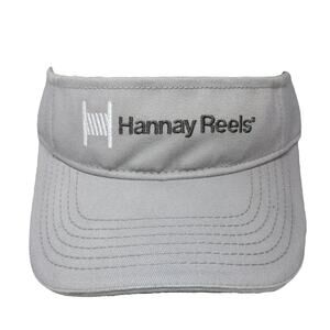 The MAX Hat Visor Gray One Size Hannay Reels Logo Adjustable Strapback Cotton